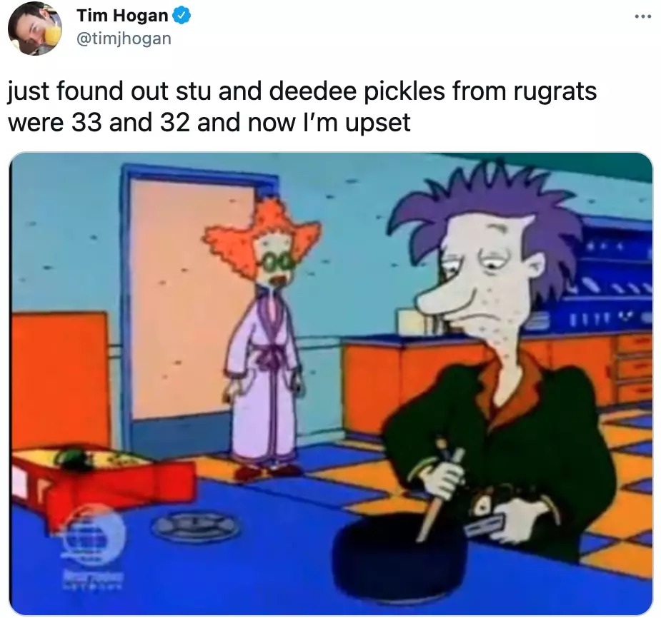 Twitter user Tim Hogan tweeted a screenshot from the show with Didi and Stu's age (