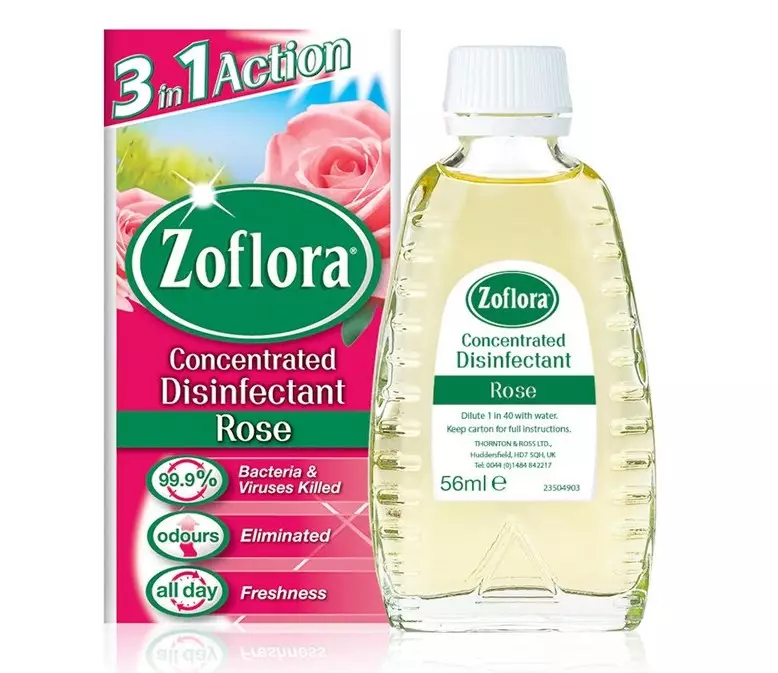 Zoflora is one of Mrs Hinch's favourite cleaning products (
