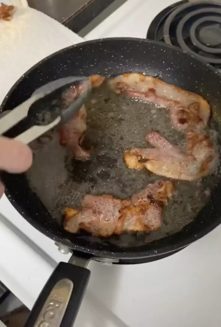 Holly showed off her grease hack on TikTok (