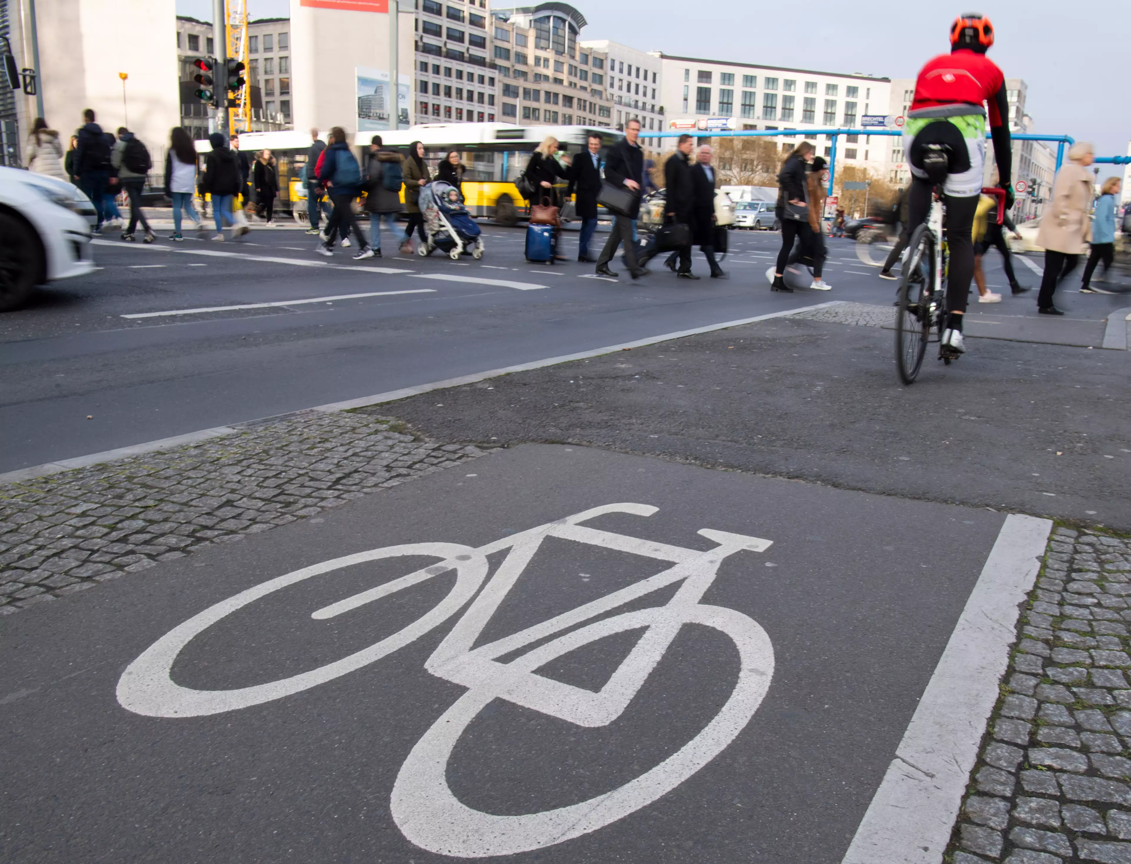 Some countries in Europe are way ahead on cycle lanes.