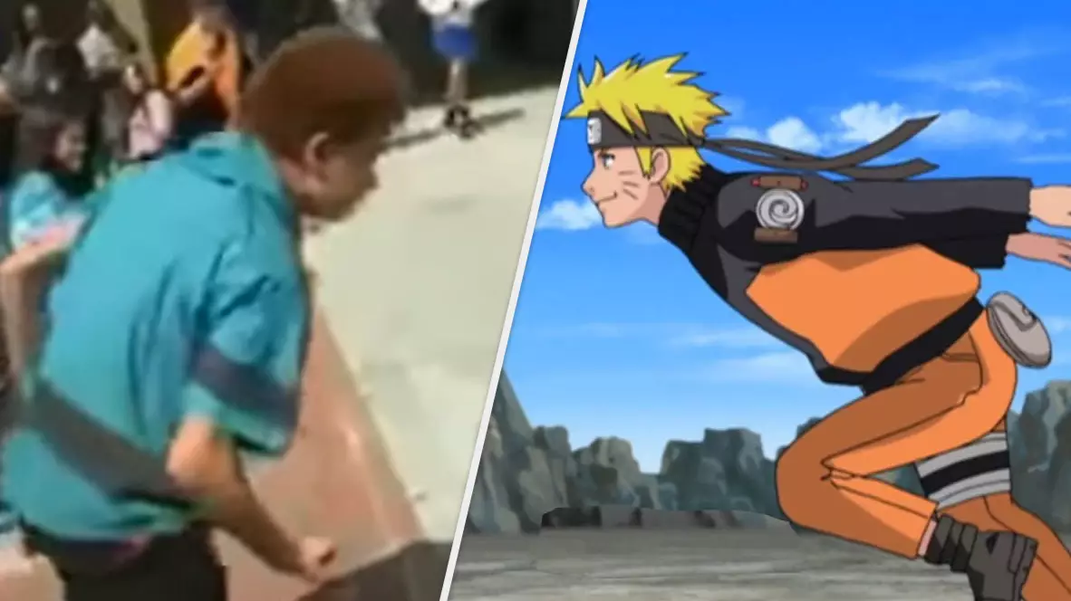 Guy Attempts To Bully Naruto-Running Anime Kid, It Backfires Brilliantly