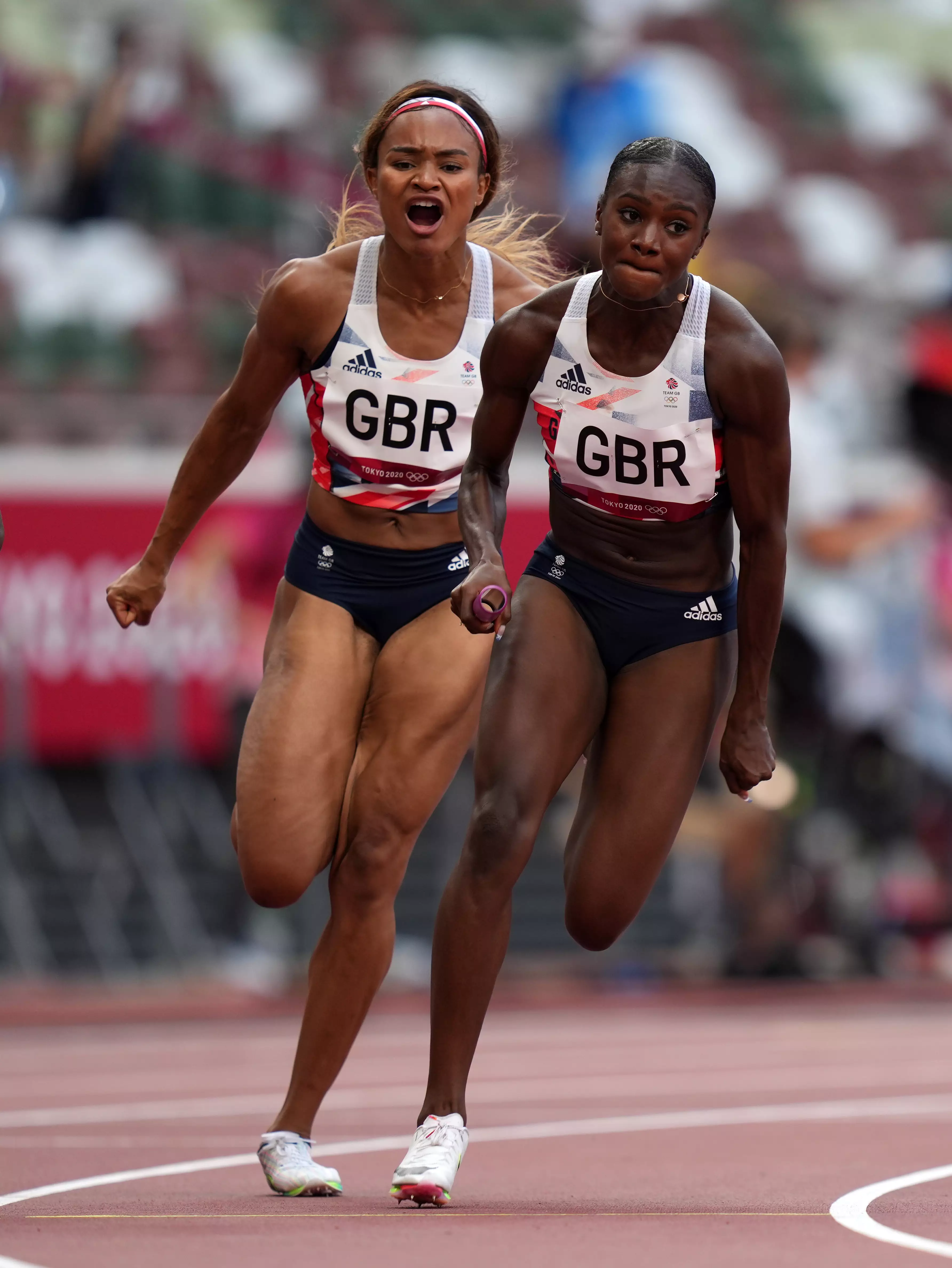 Dina Asher-Smith has returned to the track following her hamstring injury (