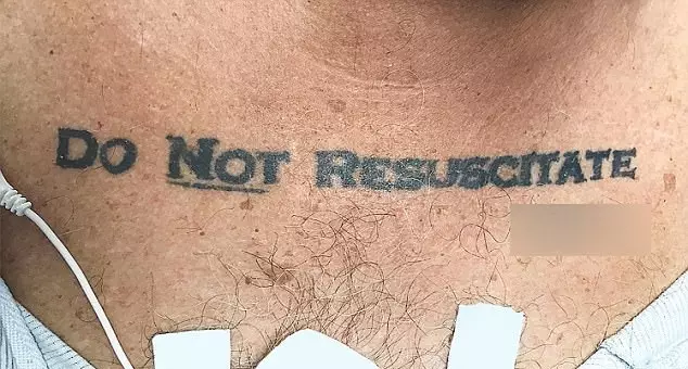 Do Not Resuscitate Tattoo