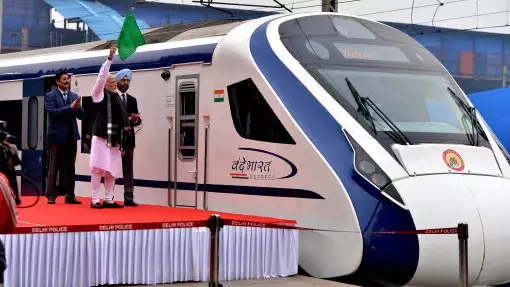 India's New High Speed Train Breaks Down On First Trip After Hitting Cow
