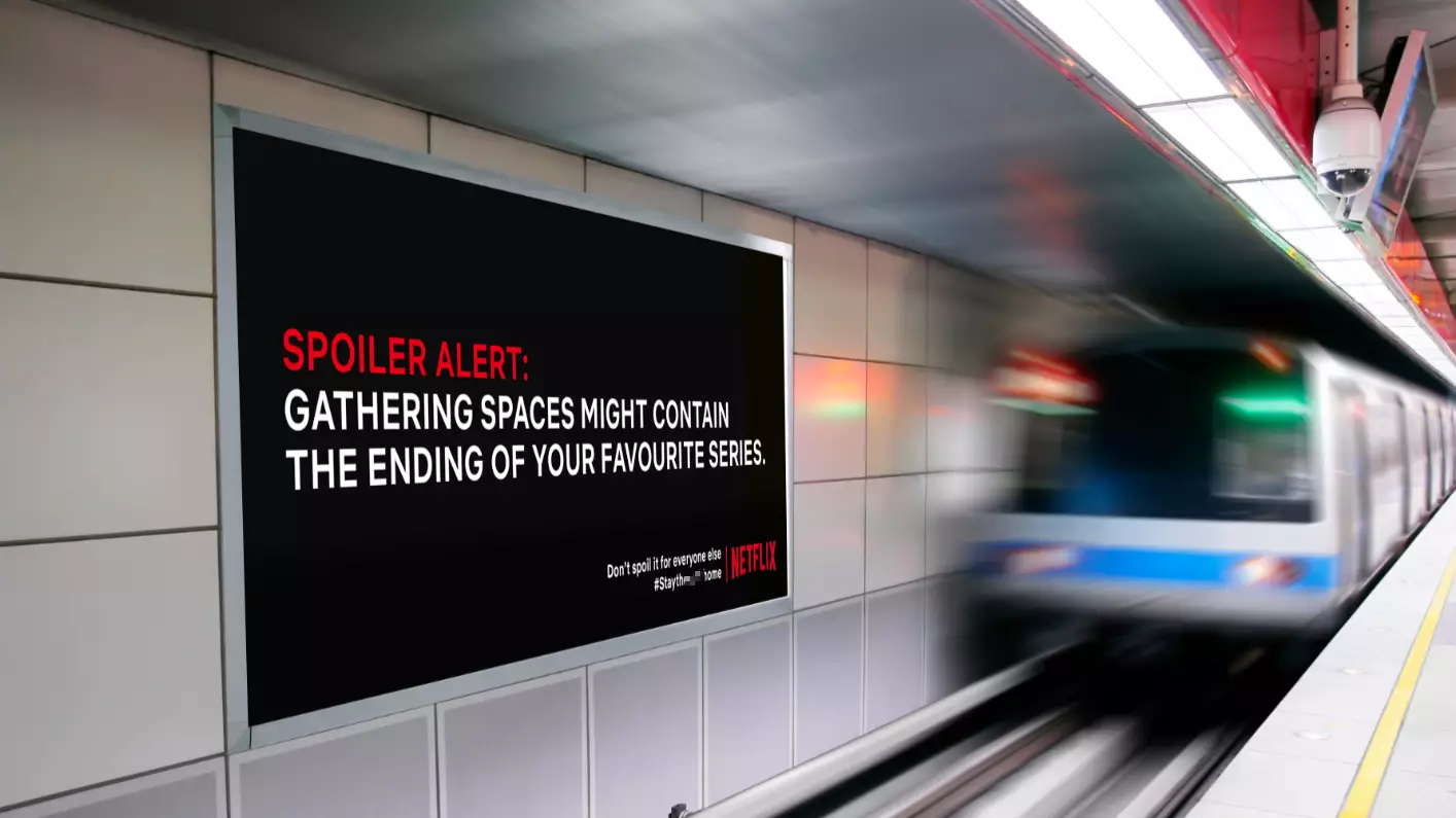 Students Put Netflix Spoilers On Billboards To Encourage People To Stay Inside
