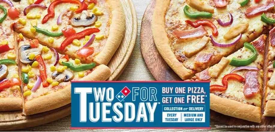 Get Two Large PIzzas For Only £4.99 After Cashback.
