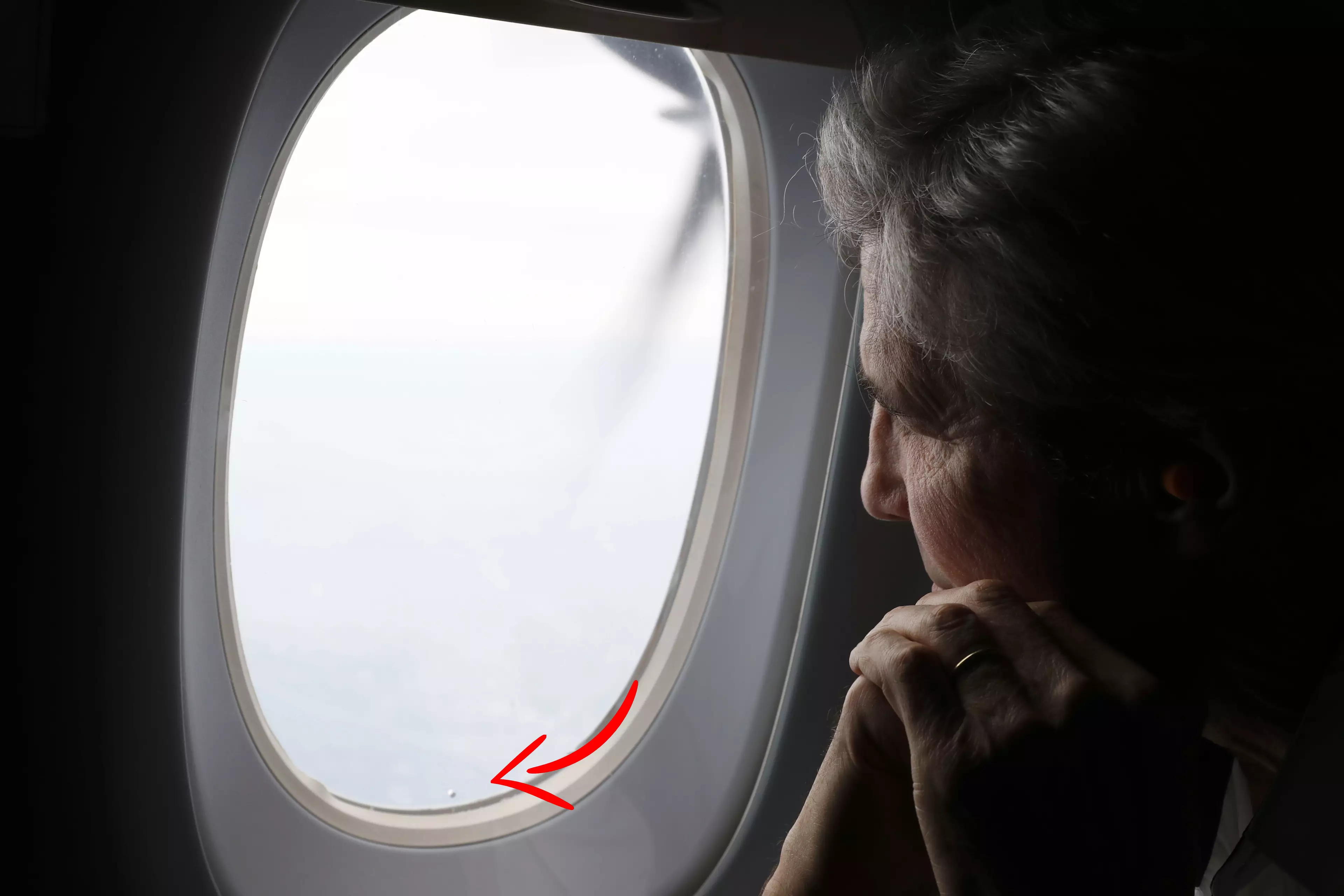 plane window hole