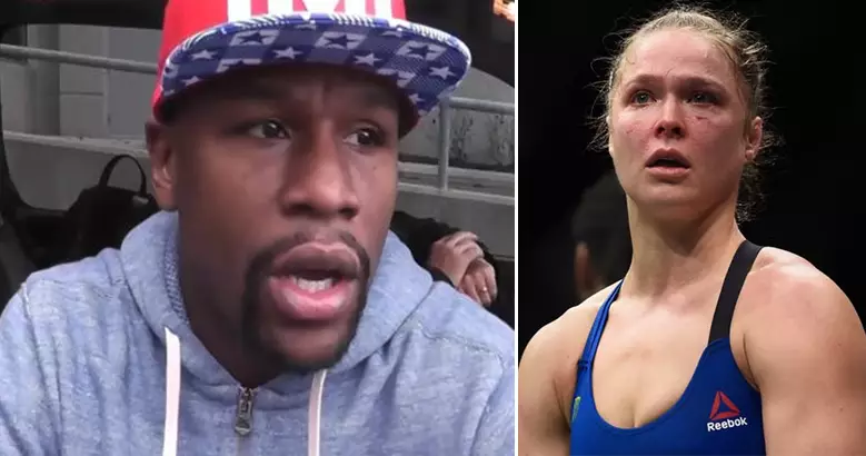 WATCH: Floyd Mayweather Issues Heartfelt Message To Ronda Rousey