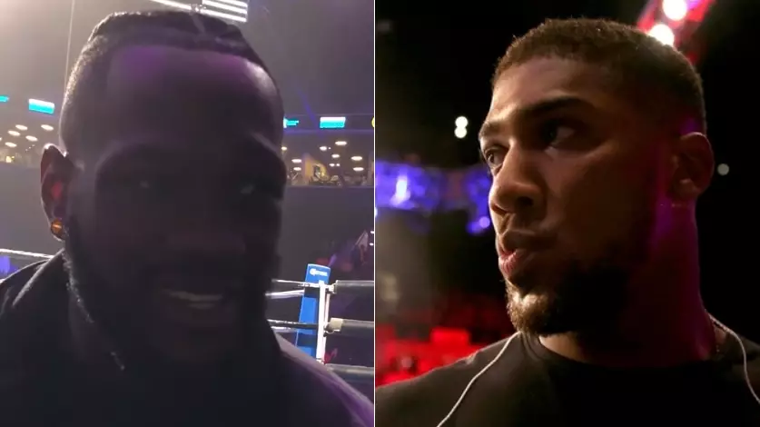 Wilder Reacts To Joshua Being Booed At The Whyte Vs. Chisora Fight 