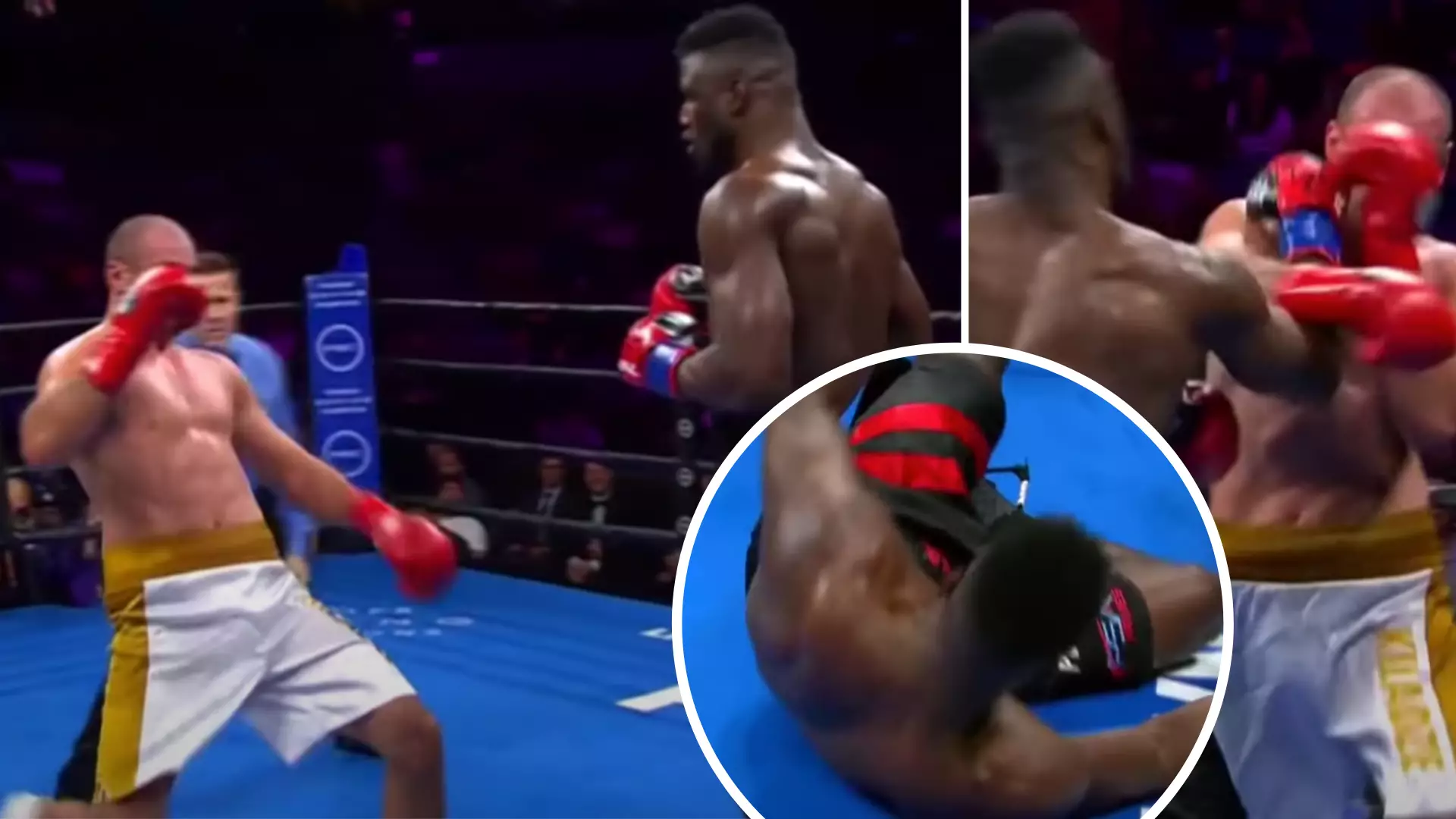 Staggering Iago Kiladze Stunned Nigerian Prospect Efe Ajagba After Dropping Him With Powerful Shot