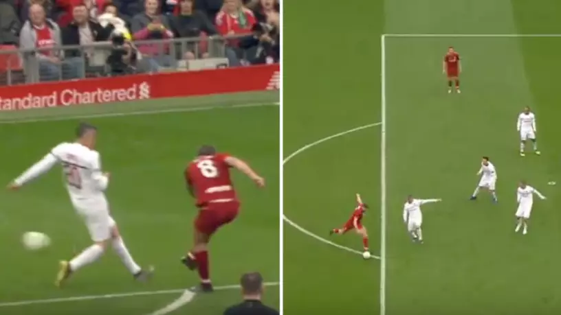 Steven Gerrard Scores Screamer In Front Of The Kop Against AC Milan Legends 