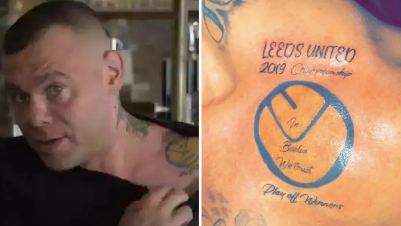 Leeds Fan Was So Confident About Promotion That He Got Play-Off Winners Tattoo
