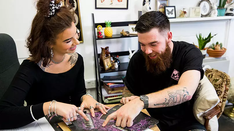 Alfie And Alice Discussing Tattoos