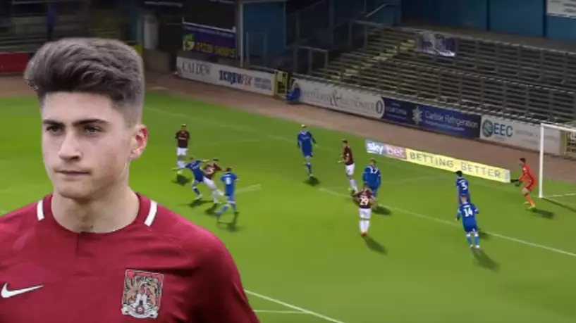 Former Hashtag United Player Scott Pollock Scores First Professional Goal For Northampton 