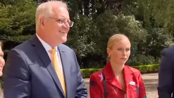 Australian Of The Year Grace Tame Has Brutal Reaction To Posing For Photos With Scott Morrison