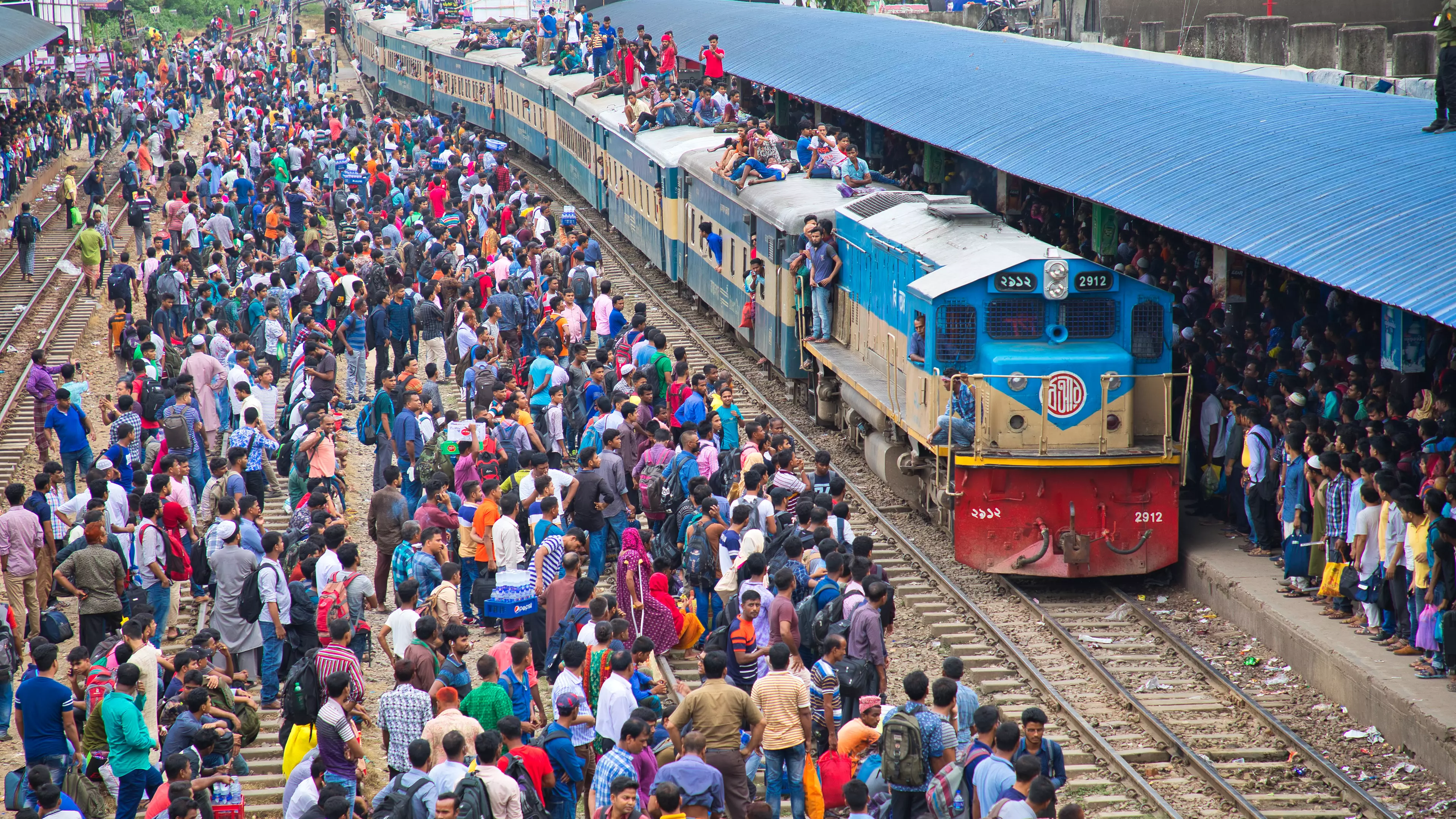 Video Footage Shows People Surfing On Top Of Trains In Bangladesh