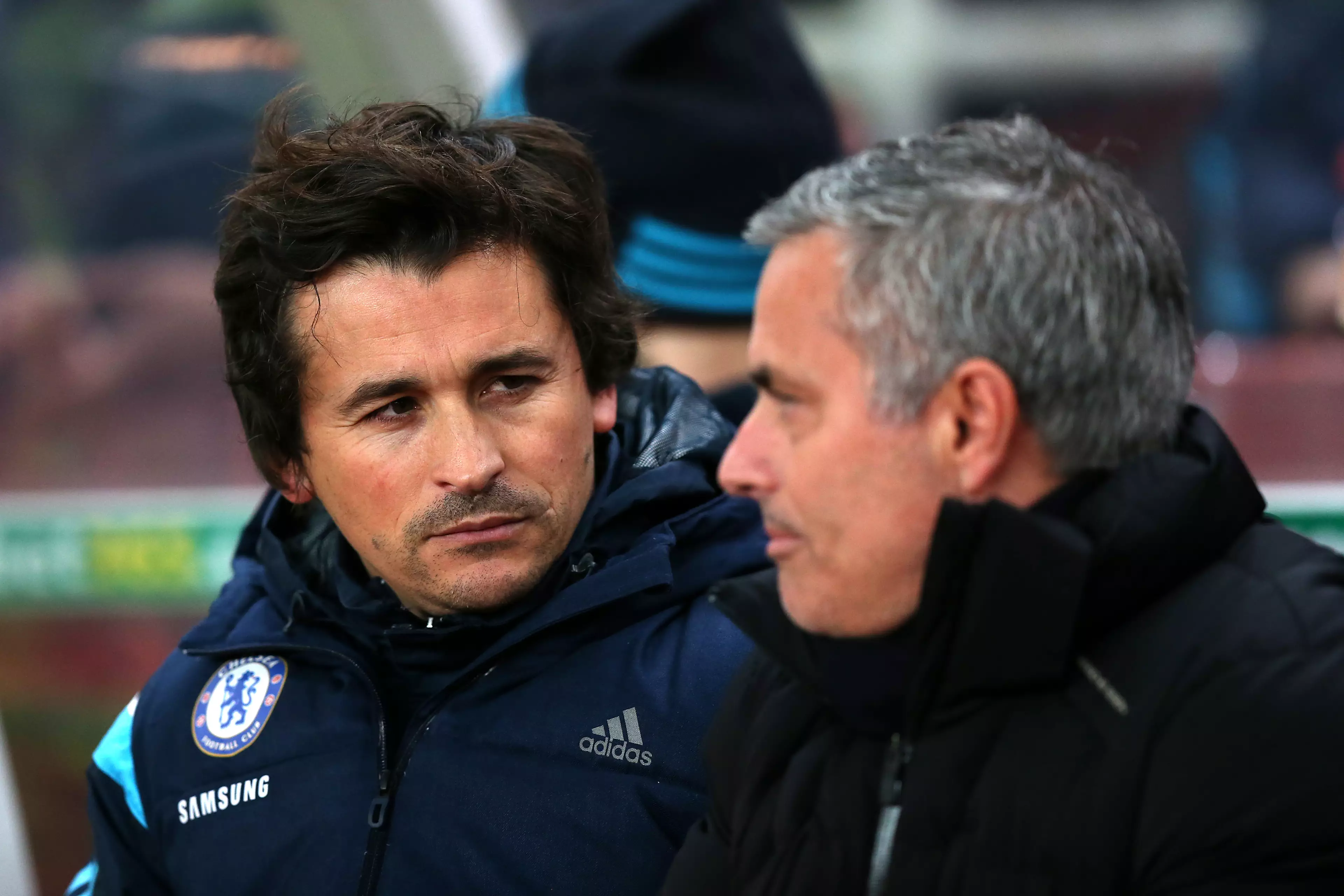 Mourinho and Faria together at Chelsea. Image: PA