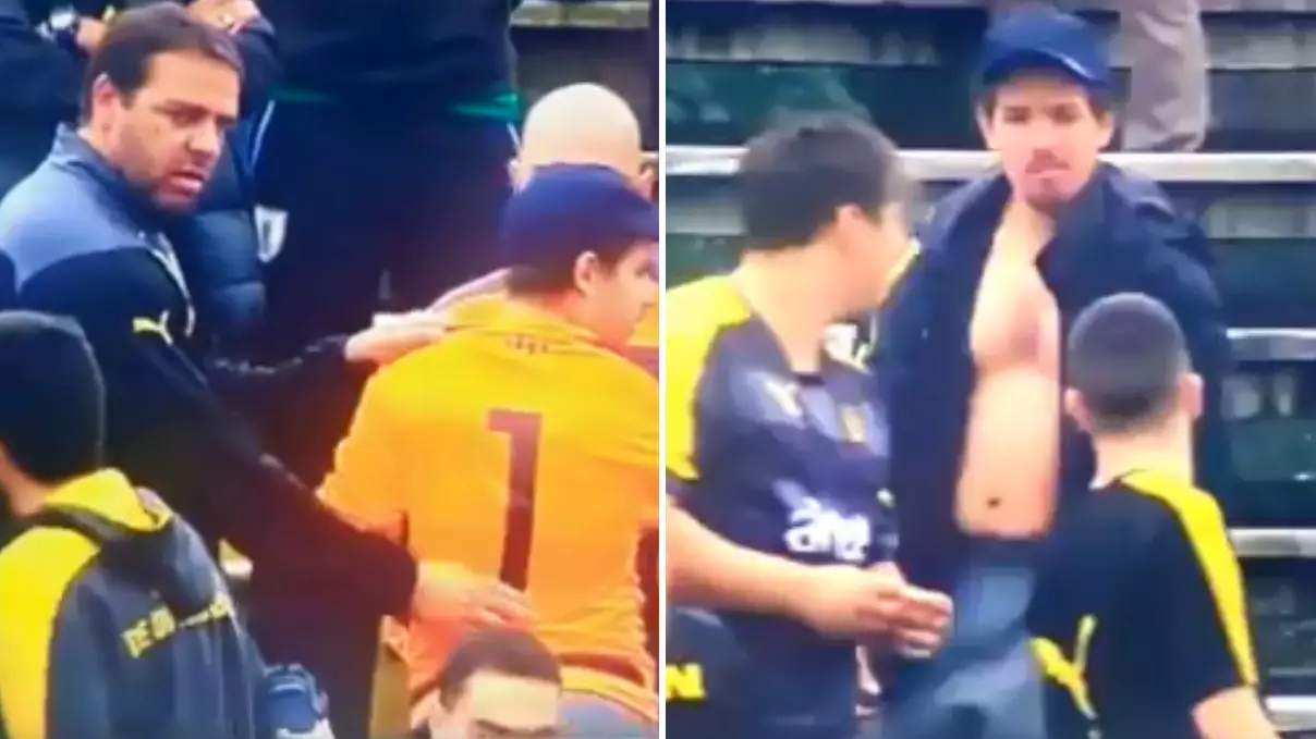 Penarol Fan Gives Goalkeeper His Shirt To Wear For Uruguayan Top Flight Game
