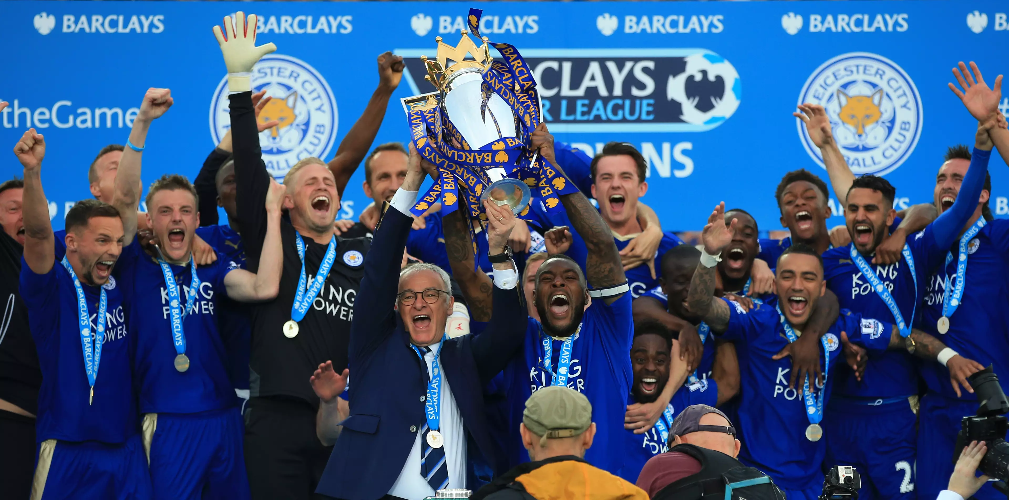 Leicester lift the title. Image: PA Images