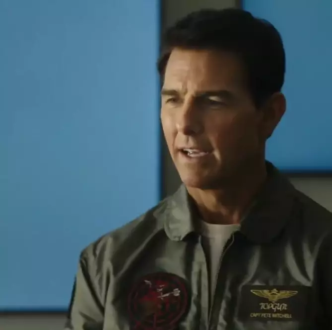 Tom Cruise stars as Pete 'Maverick' Mitchell.