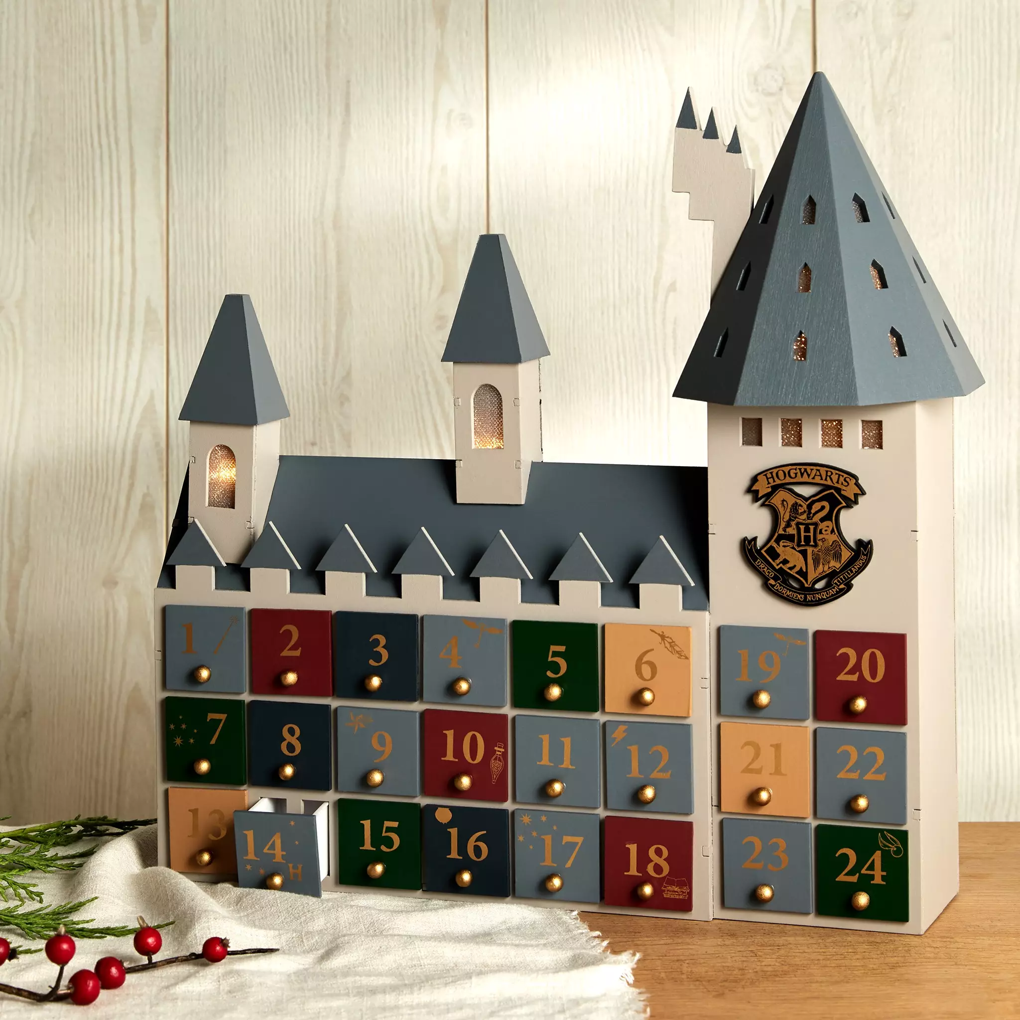 The Hogwarts themed calendar is priced at £16 (