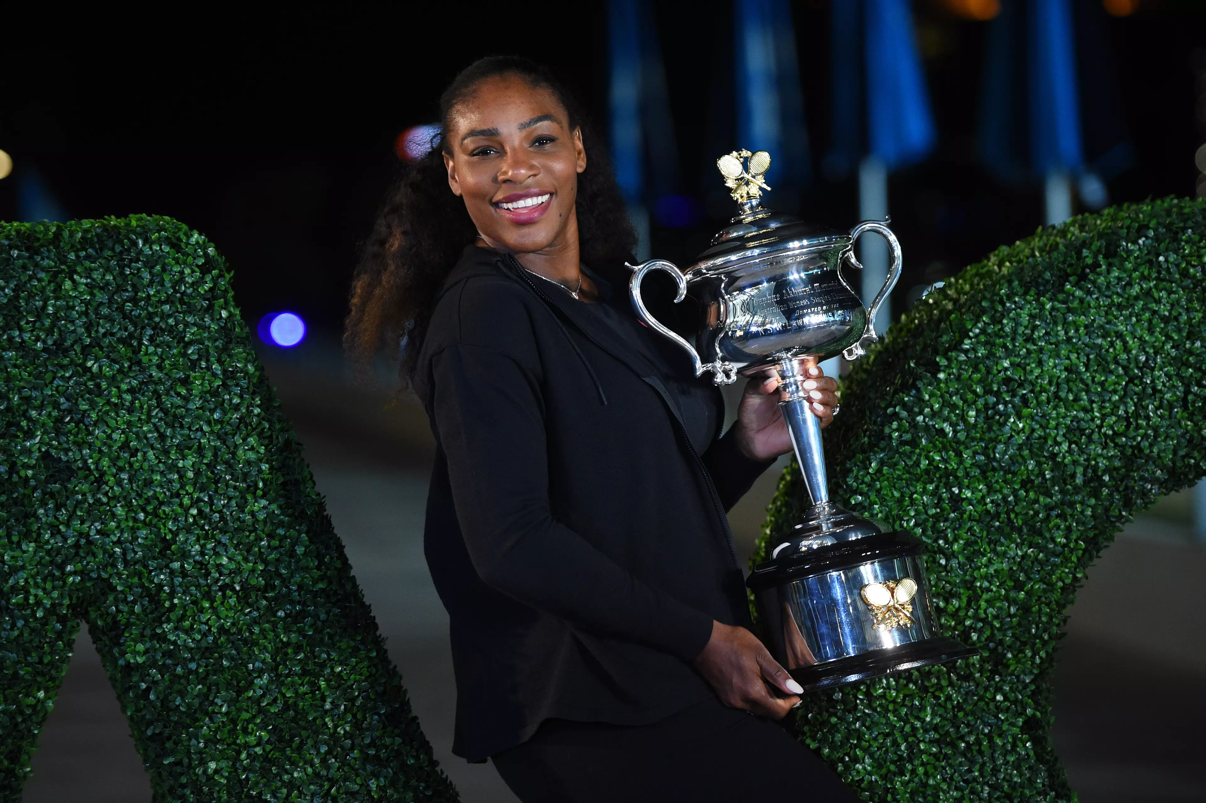 Serena was eight weeks pregnant when she won the 2017 Australian Open. Image: PA Images