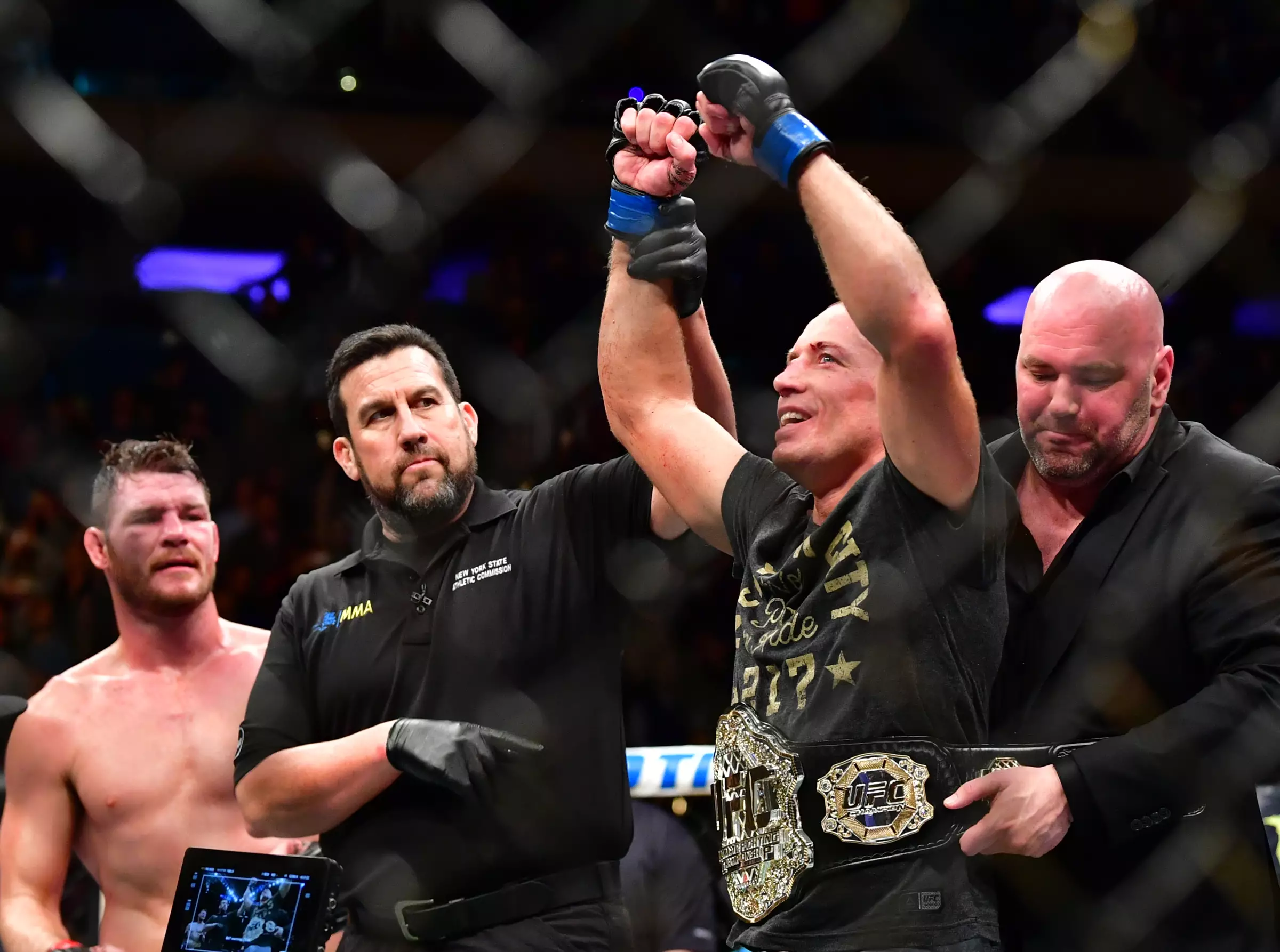 GSP retired after beating Bisping. Image: PA Images
