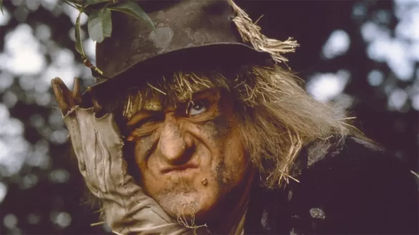 Jon Pertwee as the original Worzel Gummidge.