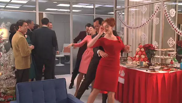 The Mad Men Christmas party looks fun, but I'll bet there were some regrets the next day.