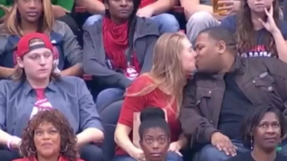 Man Rejects Girlfriend On Kiss Cam So She Kisses The Guy Next To Her, Obviously