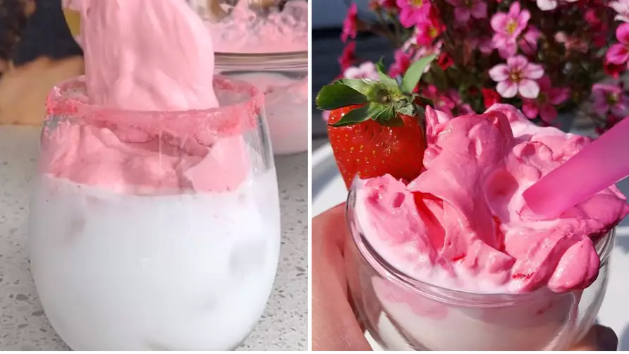 People Are Making Whipped Strawberry Milkshake And Oh My
