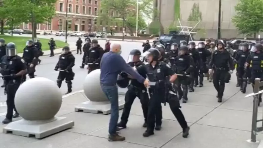 Elderly Buffalo Protestor That Was Shoved To The Ground By Police Suffered Brain Injury