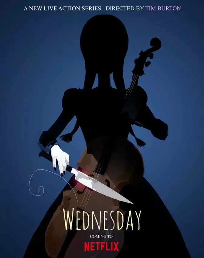 Netflix teased the new series, Wednesday (
