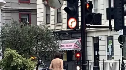 Man Spotted On A Naked Lockdown Walk Through London