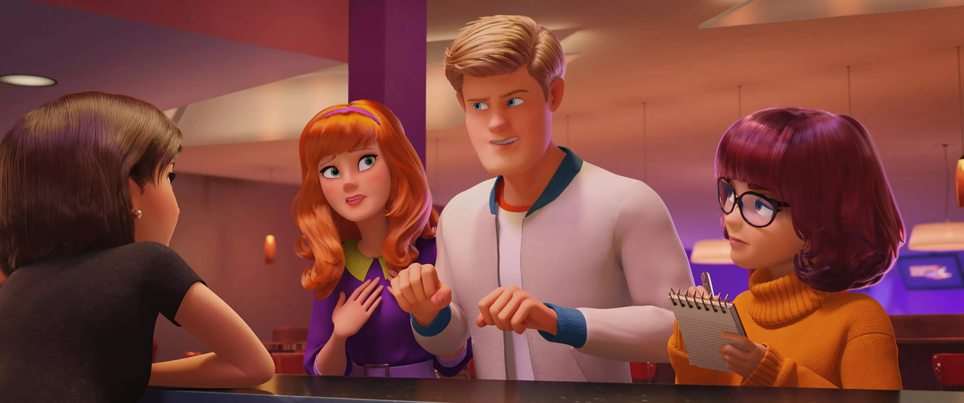 The Mystery Incorporated gang have received a makeover in the new animated Scoob movie (