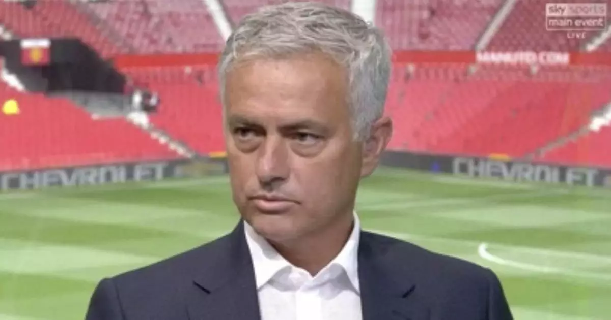 Jose Mourinho had a little dig at Luke Shaw while appearing as a Sky Sports pundit