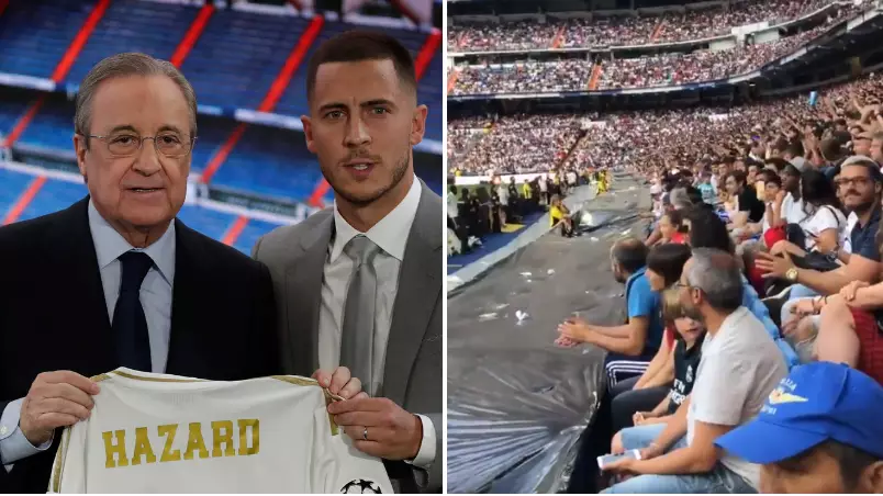 Real Madrid Fans Chant For Kylian Mbappe At Eden Hazard's Official Unveiling