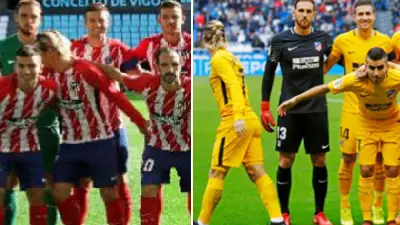 Why Griezmann Keeps Walking Away From Atletico Madrid's Team Photos