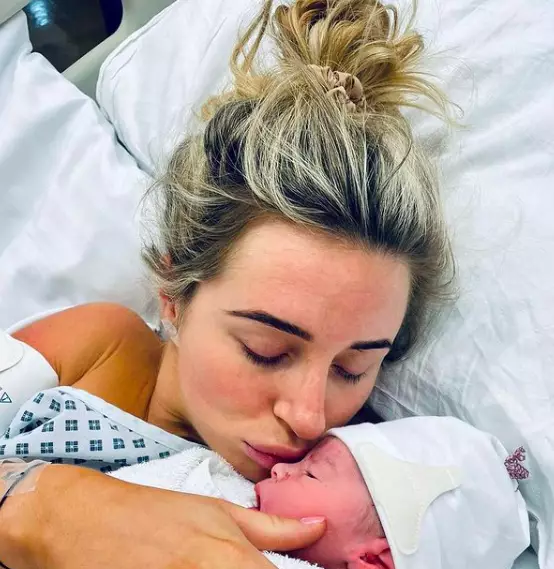 Dani has recently opened up about having a C-section (