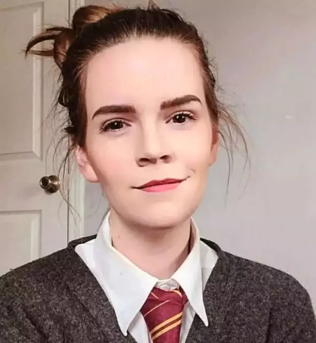 Kari Lewis is told she looks like Harry Potter actor Emma Watson as Hermione Granger.