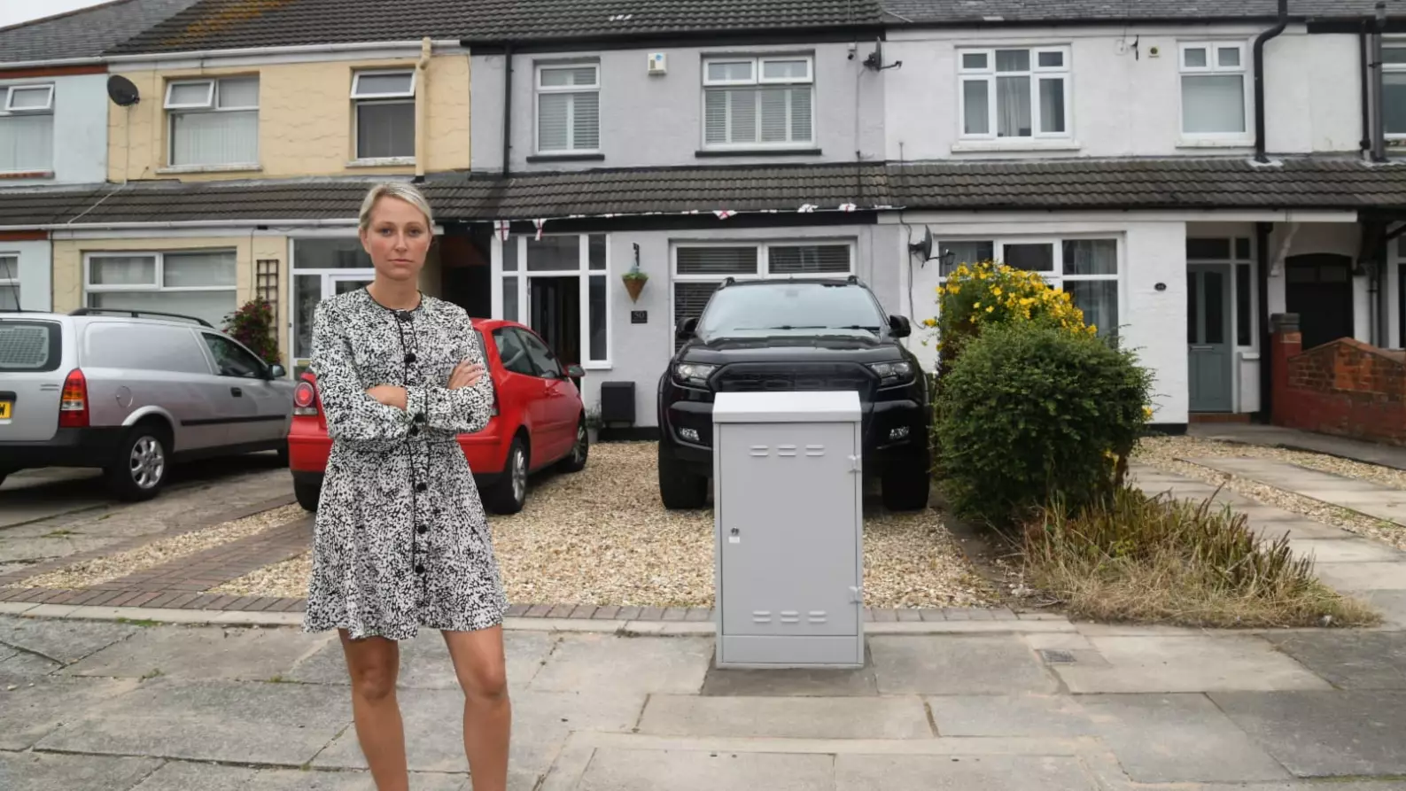 Woman 'In Tears' After Virgin Media Installs Massive New Junction Box Across Her Drive