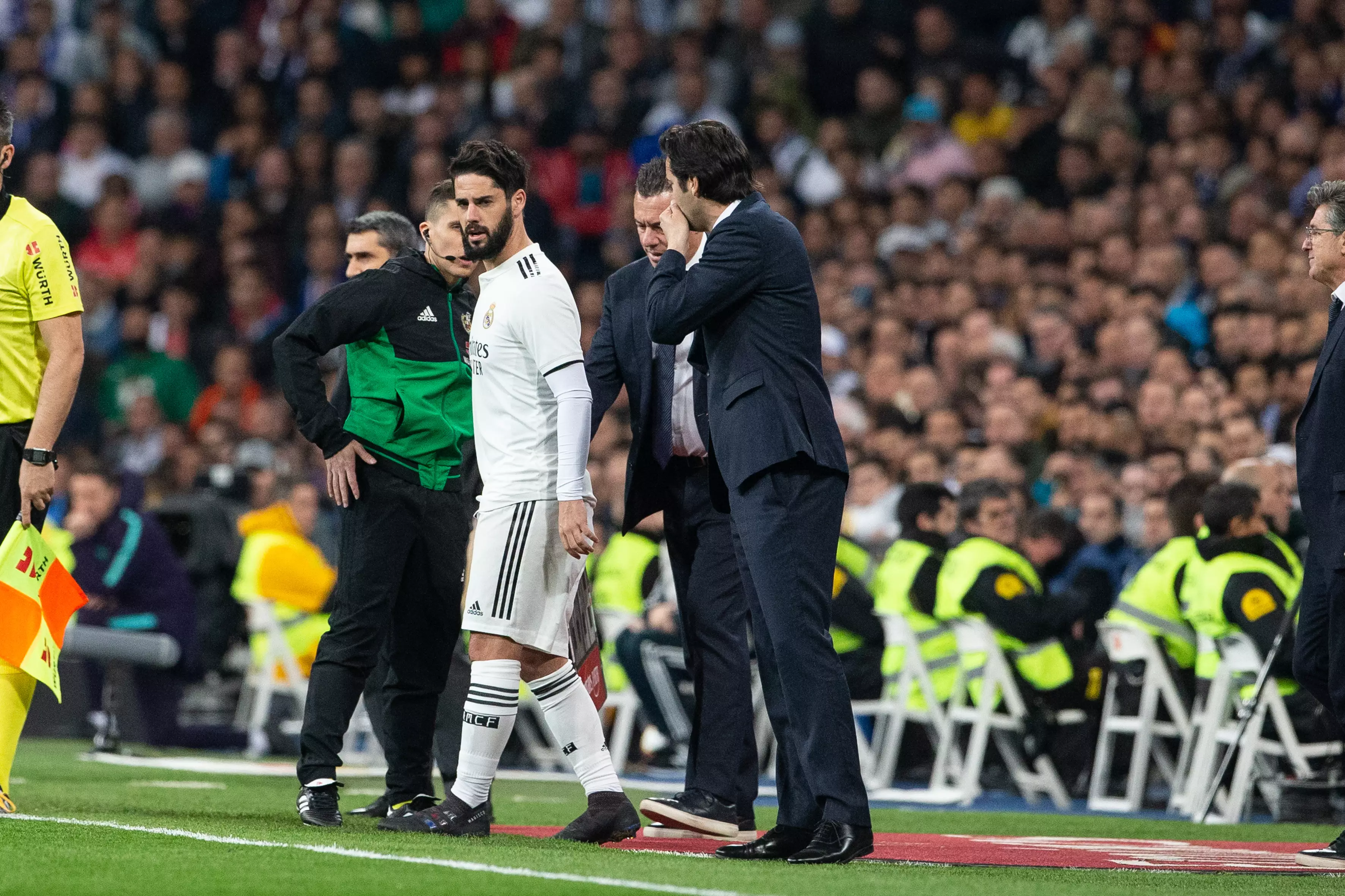 Isco came on against Barcelona and he's mainly been a substitute under Solari. Image: PA Images
