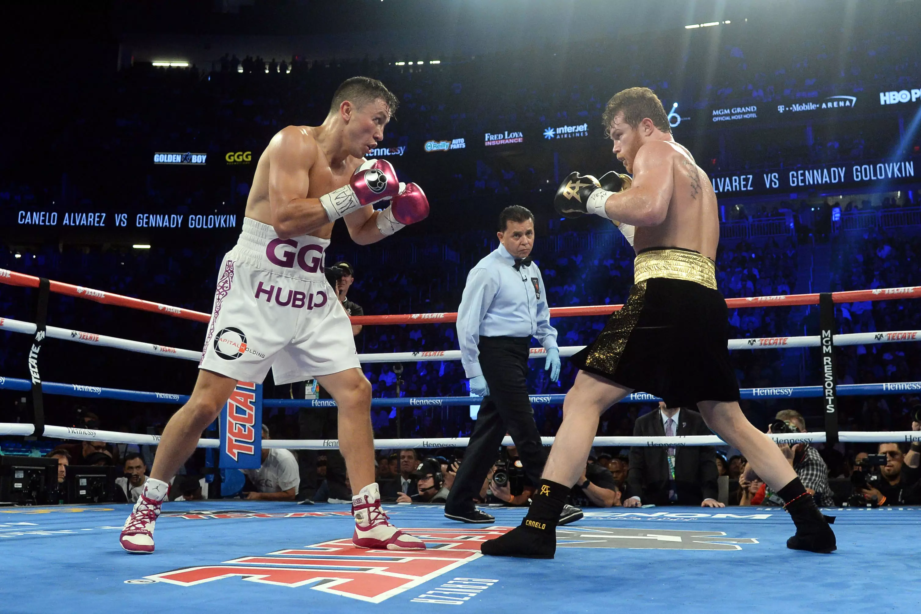 Alvarez and GGG landed big shots in both their previous fights. Image: PA Images