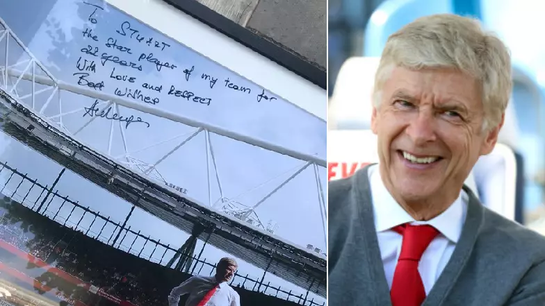 The Message Arsene Wenger Left On A Signed Photo For Arsenal Employee 