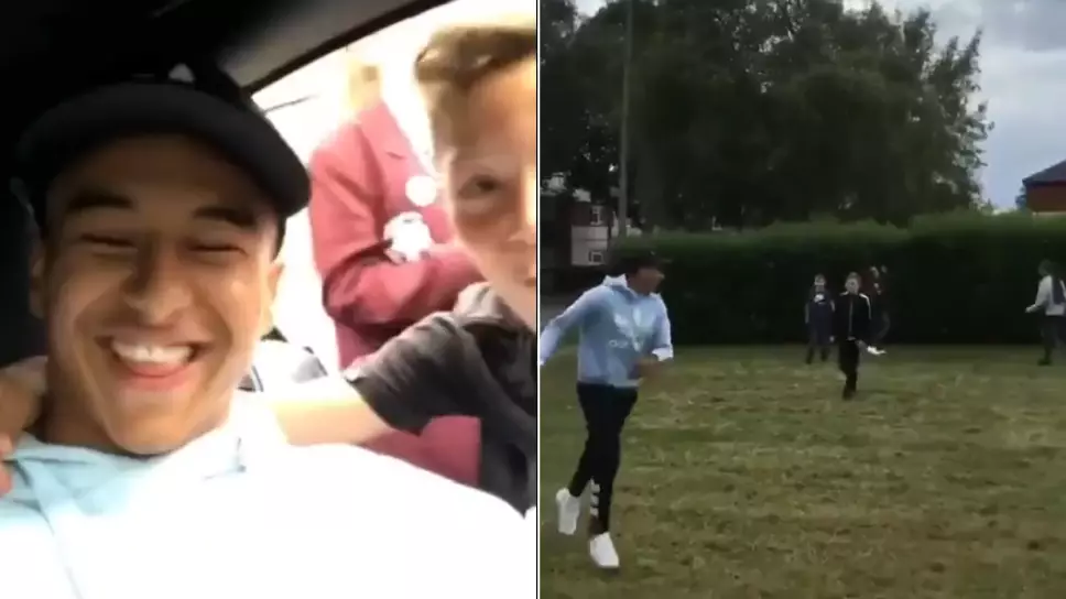 Jesse Lingard Has Kickabout With Local Kids After They Approach His Car