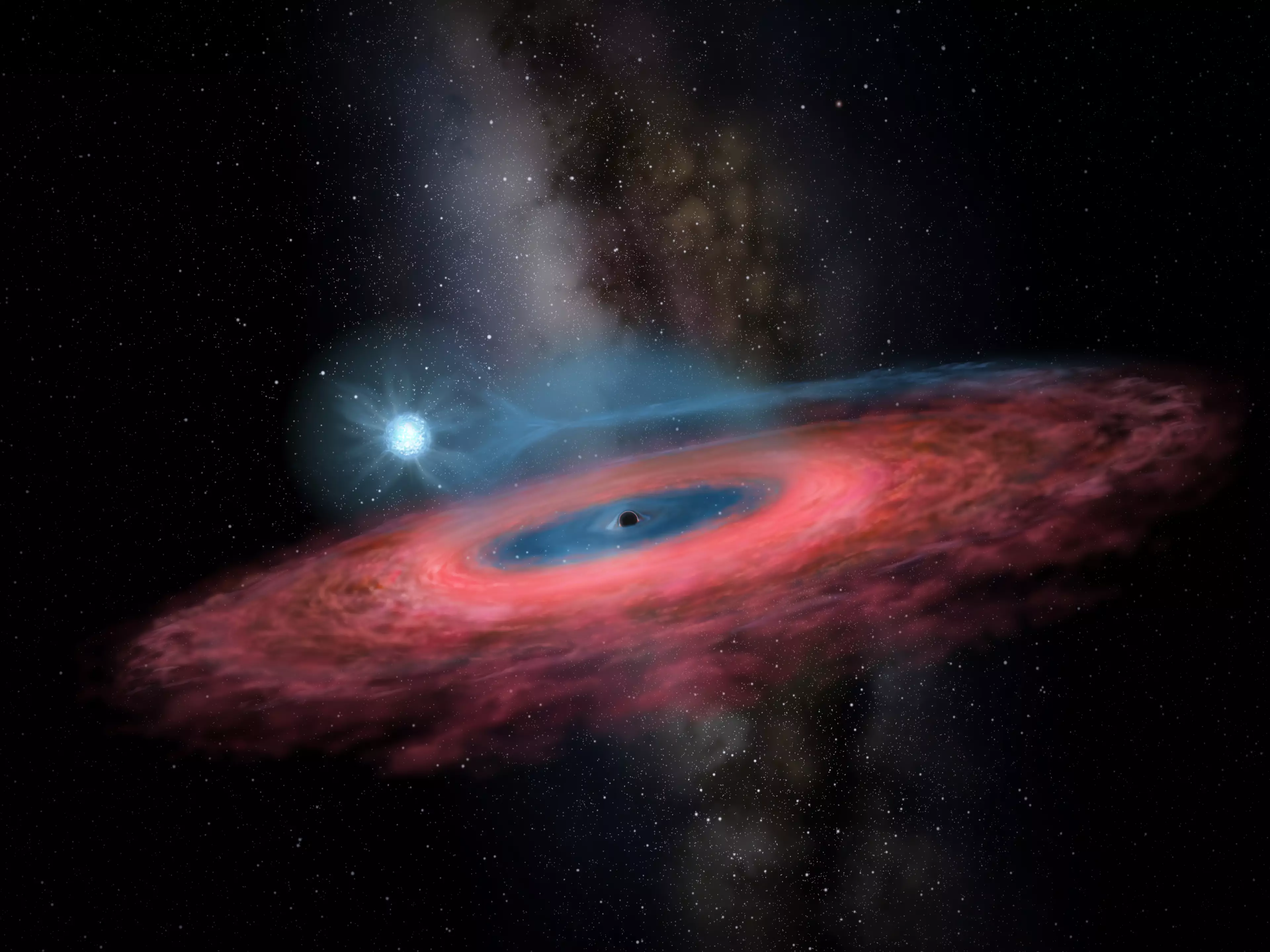 An artist's impression of another black hole.