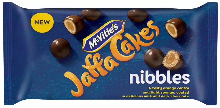 McVitie's also launched Jaffa Cake nibbles. (