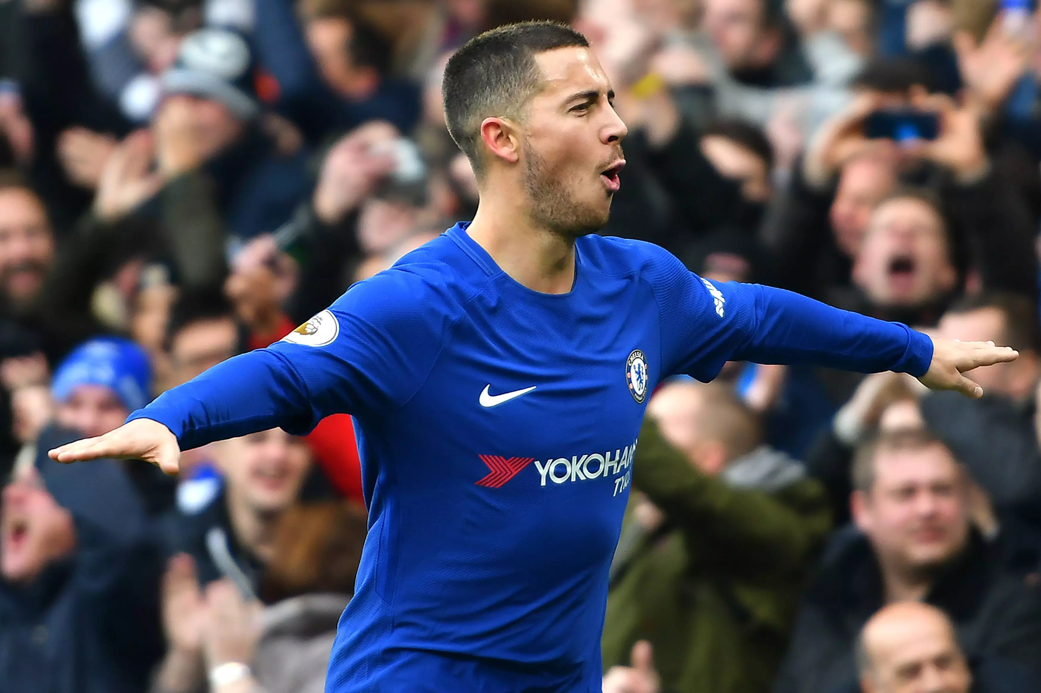 Hazard has long been linked with a move to Real. Image: PA Images.