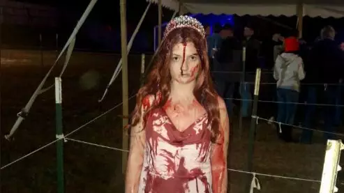 Student Crashes Car In Carrie Halloween Costume And Medics Think She's Dead