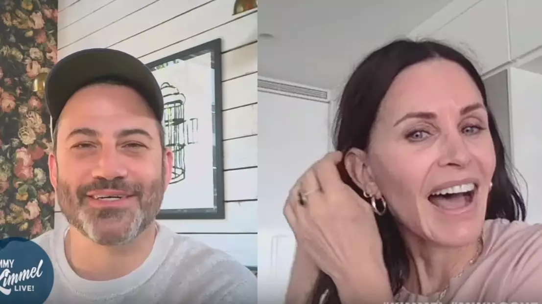 Courteney Cox Is Binge-Watching Friends While In Isolation